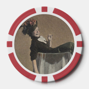 Lot De Jeton De Poker Fille Vintage populaire Vin Verre Poker Chips