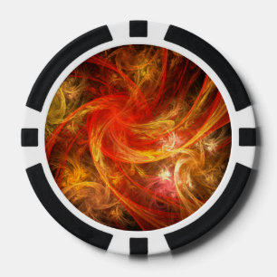 Lot De Jeton De Poker Firestorm Art Abstrait