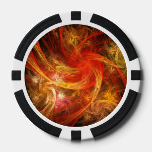 Lot De Jeton De Poker Firestorm Nova Art Abstrait
