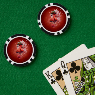 Lot De Jeton De Poker Flamant rose Steampunk - Imaginaire Digital Artwor