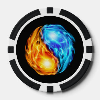 Lot De Jeton De Poker Flames jumelles
