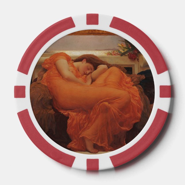 Lot De Jeton De Poker Flaming June par Lord Frederic Leighton (Recto)