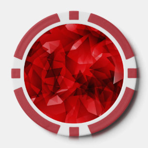 Lot De Jeton De Poker Fond géométrique abstrait rouge-51083