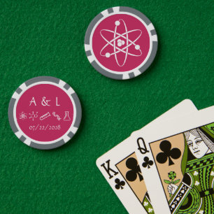 Lot De Jeton De Poker Forces attractives en framboise