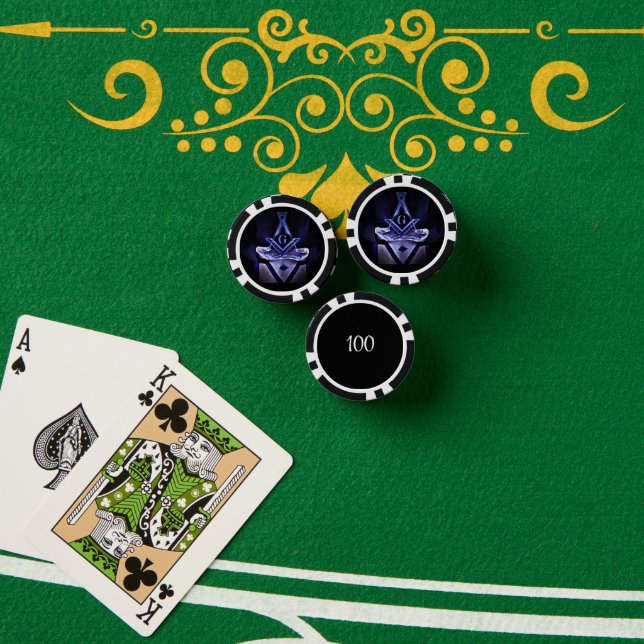 Lot De Jeton De Poker Freemason (Table de poker (pile))