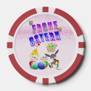 Lot De Jeton De Poker Frohe Ostern