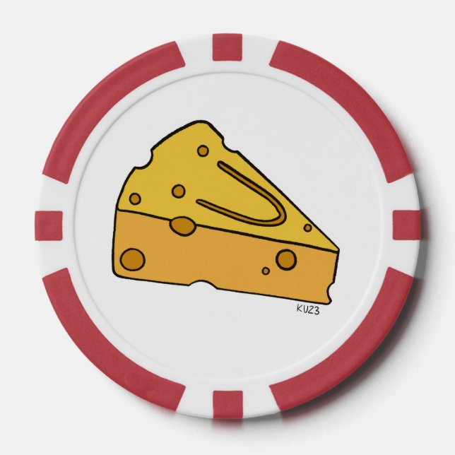 Lot De Jeton De Poker Fromage Mignon à Croquer (Recto)