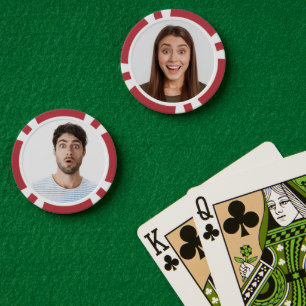 Lot De Jeton De Poker Funny coutume deux photo image mariage jeu