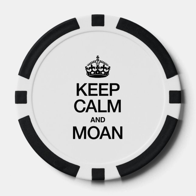 LOT DE JETON DE POKER GARDER CALME ET MOAN (Recto)