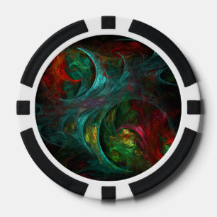 Lot De Jeton De Poker Genesis Nova Art Abstrait