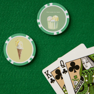 Lot De Jeton De Poker Glace à la Piña Colada