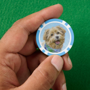 Lot De Jeton De Poker Glen of Imaal Terrier Peinture - Art original Chie