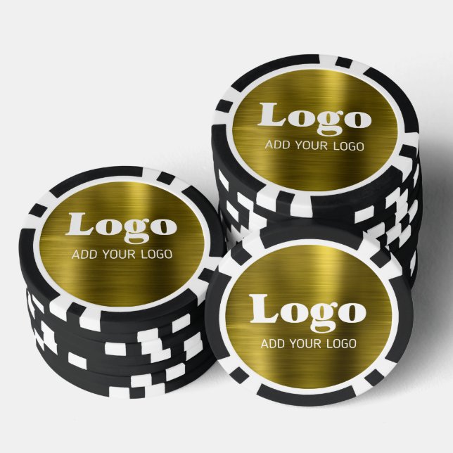 Lot De Jeton De Poker Golden Metal Style Custom Business Logo Casino (Empiler)