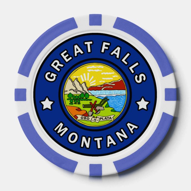 Lot De Jeton De Poker Great Falls Montana (Recto)
