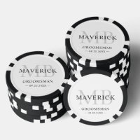 Groomsmen Cadeaux - Monogramme mariage Faveurs mei