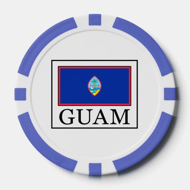 Lot De Jeton De Poker Guam (Recto)
