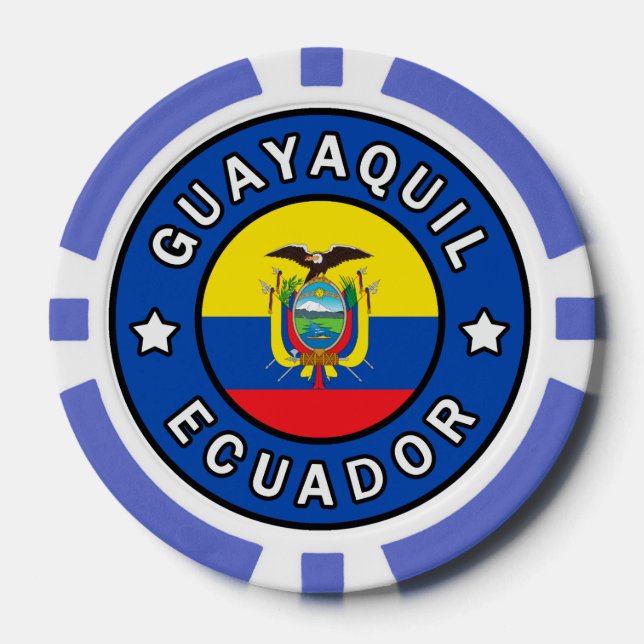 Lot De Jeton De Poker Guayaquil Equateur (Recto)