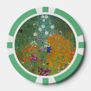 Lot De Jeton De Poker Gustav Klimt - Jardin de fleurs