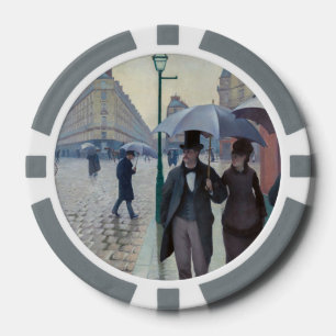 Lot De Jeton De Poker Gustave Caillebotte - Rue de Paris ; Temps de plui