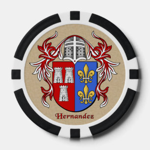 Lot De Jeton De Poker Hernandez Heraldic Armoiries