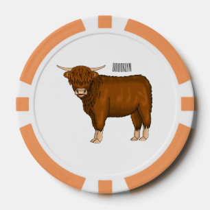 Lot De Jeton De Poker Highland cow