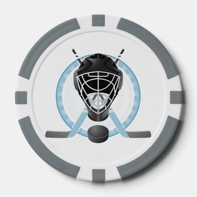 Lot De Jeton De Poker Hockey Design Poker Chips (Recto)