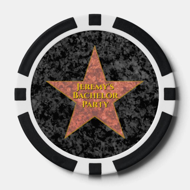Lot De Jeton De Poker Hollywood Star (Recto)