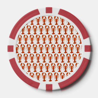 Lot De Jeton De Poker Homard Rouge