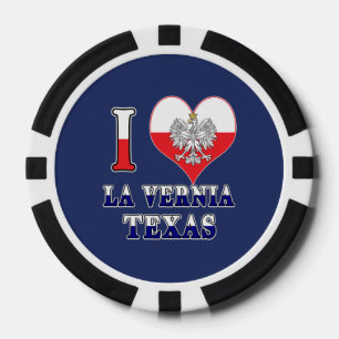 Lot De Jeton De Poker I Heart Love La Vernia Texas