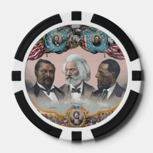 Lot De Jeton De Poker Icônes de l'histoire des Noirs : Avec Frederick Do