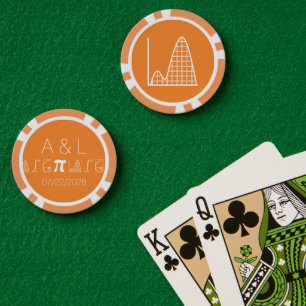 Lot De Jeton De Poker Il s'ajoute en orange