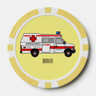 Lot De Jeton De Poker Illustration d'ambulance