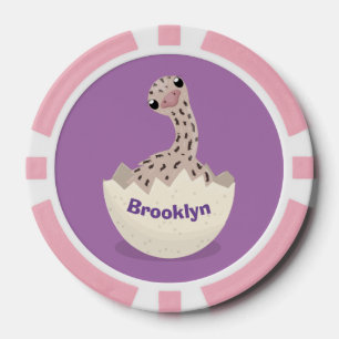 Lot De Jeton De Poker Illustration d'autruche pour bébé à couver mignon