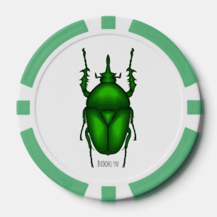 Lot De Jeton De Poker Illustration de bug Mecynorhina torquata