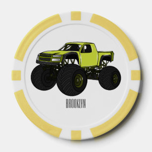 Lot De Jeton De Poker Illustration de camion monstre