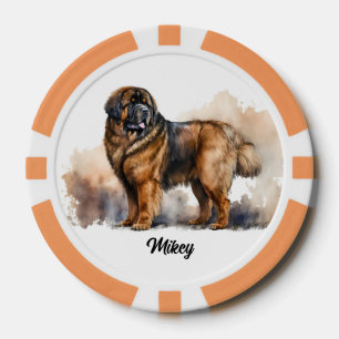 Lot De Jeton De Poker Illustration de chien mignon - Mastiff tibétain
