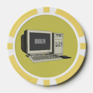 Lot De Jeton De Poker Illustration de dessin sur ordinateur