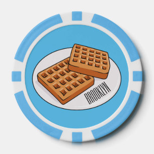 Lot De Jeton De Poker Illustration de gaufre