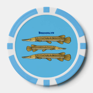 Lot De Jeton De Poker Illustration de l'alligator garfish