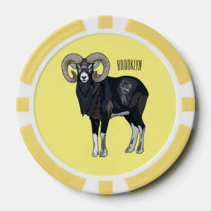 Lot De Jeton De Poker Illustration de mouflon, mouton