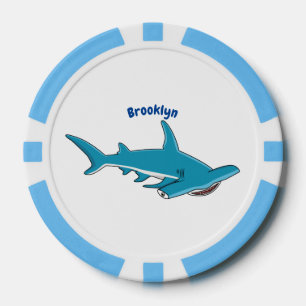 Lot De Jeton De Poker Illustration de requin marteau