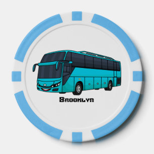 Lot De Jeton De Poker Illustration d'un autobus à passagers moderne