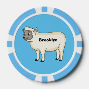 Lot De Jeton De Poker Illustration d'un mouton joyeux