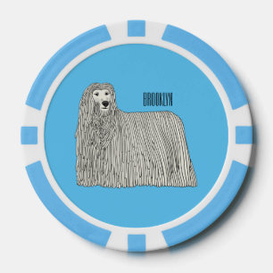 Lot De Jeton De Poker Illustration Komondor pour chien
