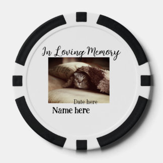 Lot De Jeton De Poker In loving memory memorial keepsake add pet name