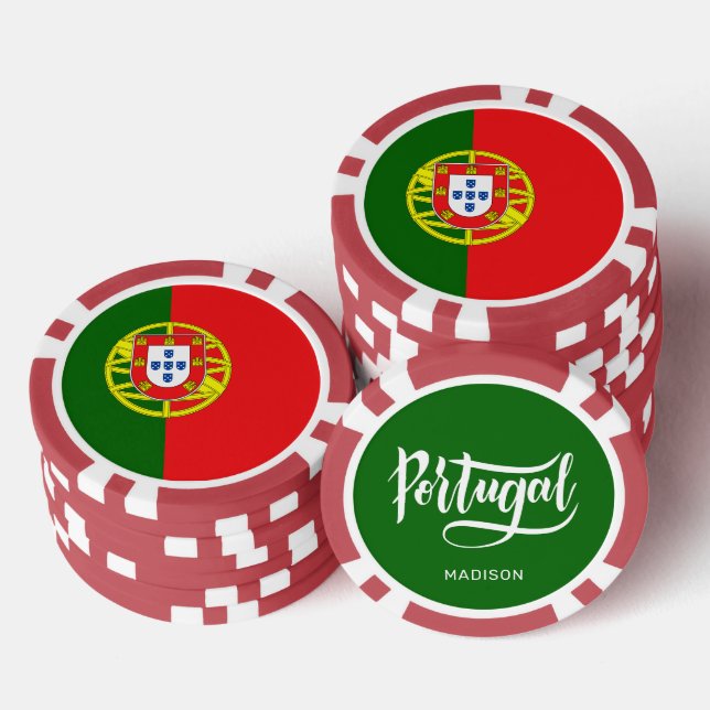 Lot De Jeton De Poker Indicateur Portugais (Empiler)