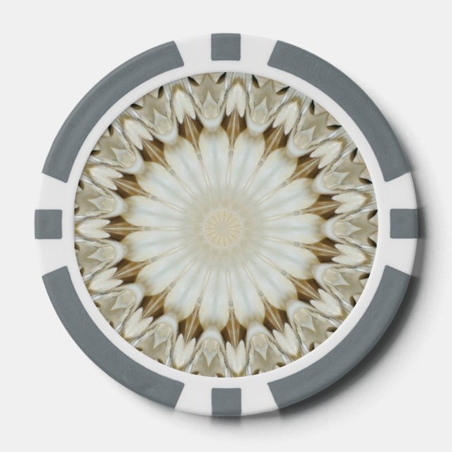 Lot De Jeton De Poker Ivory Starburst (Recto)