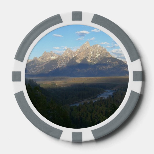 Lot De Jeton De Poker Jackson Hole Mountains (Grand Teton National Park) (Recto)