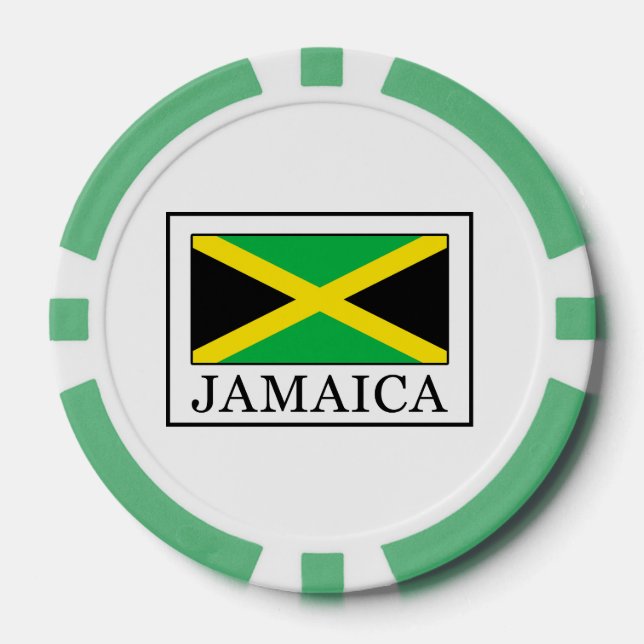 Lot De Jeton De Poker Jamaïque (Recto)