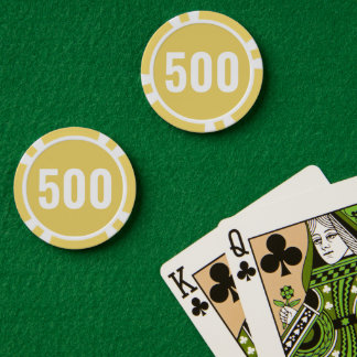 Lot De Jeton De Poker Jaune blanc gras numéro de base